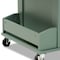 Baxton Studio Dorthy Dark Green and Natural Wood Kitchen Storage Cart 163-10440 - alternate 9